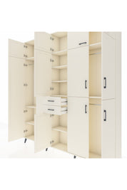 Arges Gardrop 10 Raflı 2 Çekmeceli 3 Askılı 220x30x243 Aytaşı-Aytaşı