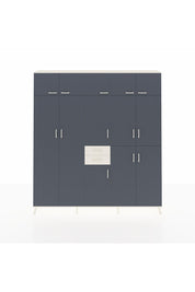 Arges Dolap 10 Raflı 2 Çekmeceli 3 Askılı 220x30x243 Aytaşı-Antrasit/Aytaşı