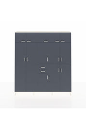 Arges Gardrop 10 Raflı 2 Çekmeceli 3 Askılı 220x30x243 Aytaşı-Antrasit