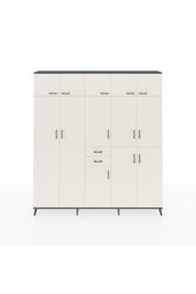 Arges Gardrop 10 Raflı 2 Çekmeceli 3 Askılı 220x30x243 Antrasit-Aytaşı