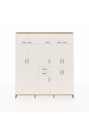 Arges Gardrop 10 Raflı 2 Çekmeceli 3 Askılı 220x30x243 Çam-Aytaşı