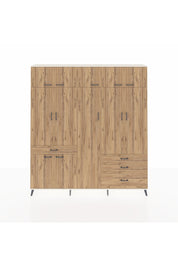 Arges Gardrop 11 Raflı 4 Çekmeceli 2 Askılı 220x30x243 Aytaşı-Çam