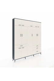 Arges Gardrop 11 Raflı 4 Çekmeceli 2 Askılı 220x30x243 Antrasit-Aytaşı