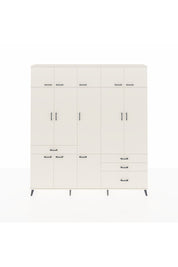 Arges Gardrop 8 Raflı 4 Çekmeceli 3 Askılı 220x30x243 Aytaşı-Aytaşı