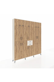 Arges Dolap 10 Raflı 2 Çekmeceli 3 Askılı 220x30x243 Aytaşı-Çam/Aytaşı