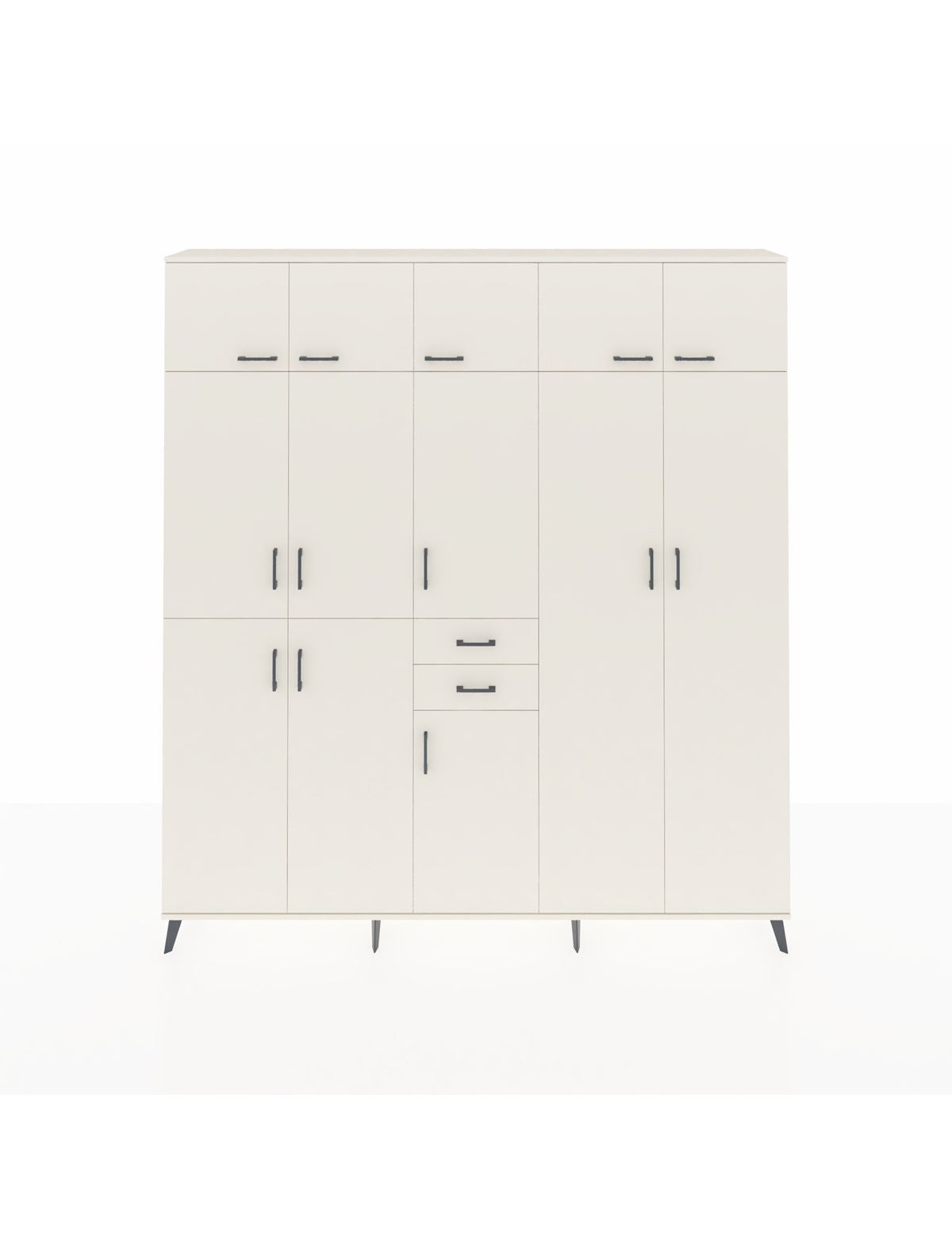 Arges Gardrop 10 Raflı 2 Çekmeceli 3 Askılı 220x30x243 Aytaşı-Aytaşı