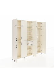 Arges Gardrop 10 Raflı 2 Çekmeceli 3 Askılı 220x30x243 Aytaşı-Aytaşı