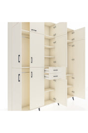 Arges Gardrop 10 Raflı 2 Çekmeceli 3 Askılı 220x30x243 Aytaşı-Aytaşı