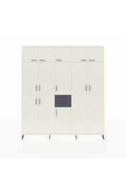 Arges Dolap 10 Raflı 2 Çekmeceli 3 Askılı 220x30x243 Aytaşı-Aytaşı/Antrasit