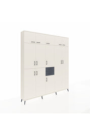 Arges Dolap 10 Raflı 2 Çekmeceli 3 Askılı 220x30x243 Aytaşı-Aytaşı/Antrasit