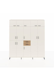 Arges Dolap 10 Raflı 2 Çekmeceli 3 Askılı 220x30x243 Aytaşı-Aytaşı/Çam