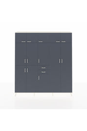 Arges Gardrop 10 Raflı 2 Çekmeceli 3 Askılı 220x30x243 Aytaşı-Antrasit