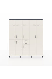 Arges Gardrop 10 Raflı 2 Çekmeceli 3 Askılı 220x30x243 Antrasit-Aytaşı