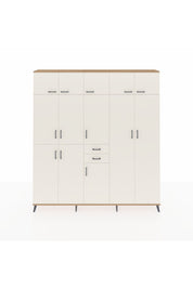 Arges Gardrop 10 Raflı 2 Çekmeceli 3 Askılı 220x30x243 Çam-Aytaşı