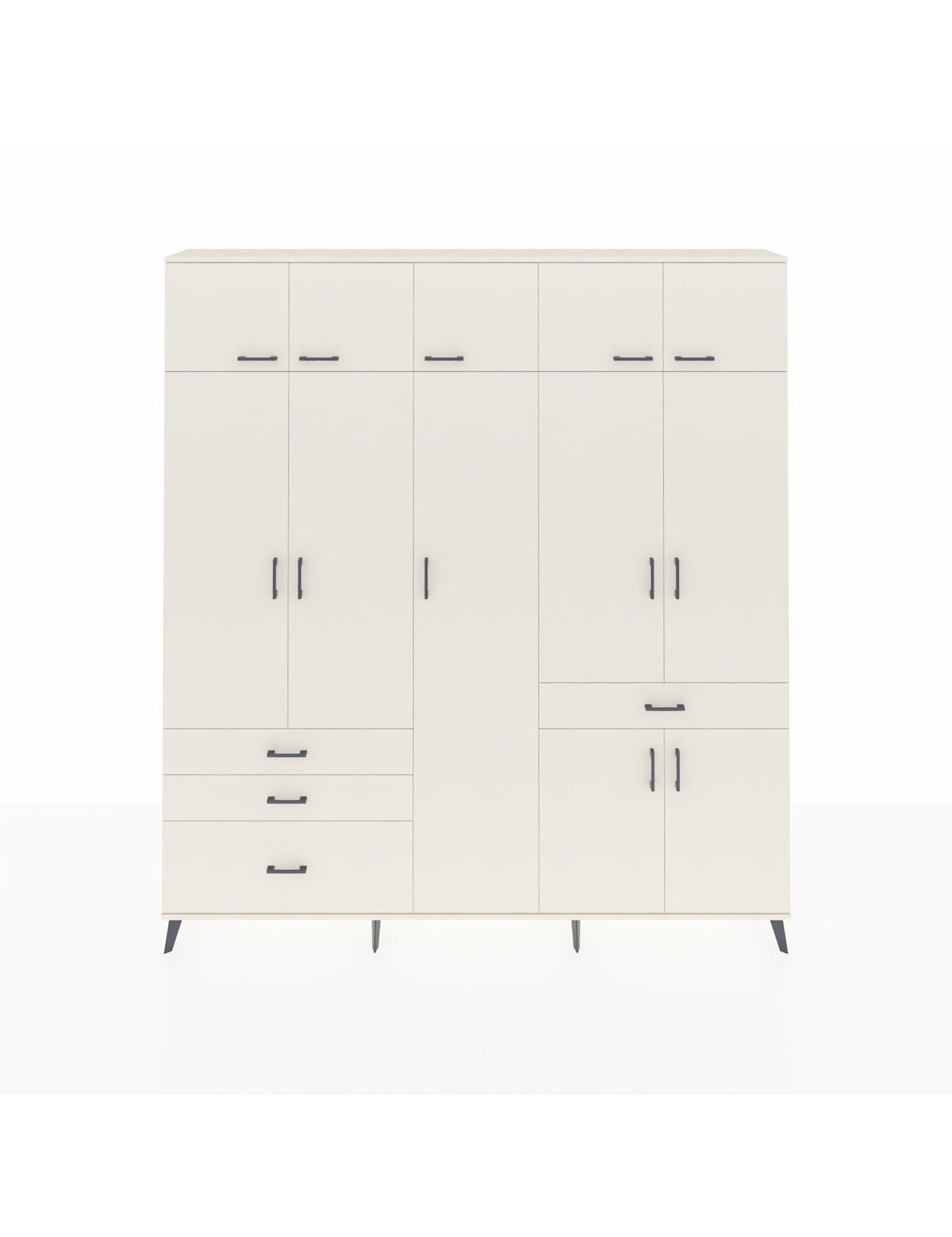 Arges Gardrop 11 Raflı 4 Çekmeceli 2 Askılı 220x30x243 Aytaşı-Aytaşı