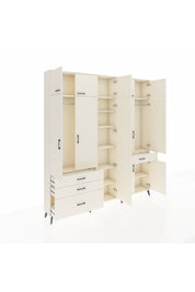 Arges Gardrop 11 Raflı 4 Çekmeceli 2 Askılı 220x30x243 Aytaşı-Aytaşı