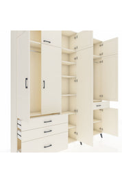 Arges Gardrop 11 Raflı 4 Çekmeceli 2 Askılı 220x30x243 Aytaşı-Aytaşı