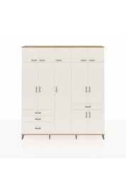 Arges Gardrop 11 Raflı 4 Çekmeceli 2 Askılı 220x30x243 Çam-Aytaşı