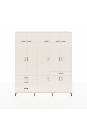 Arges Gardrop 8 Raflı 4 Çekmeceli 3 Askılı 220x30x243 Aytaşı-Aytaşı