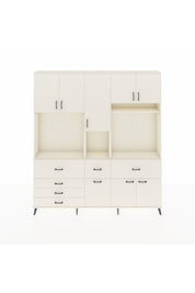 Arges Gardrop 10 Raflı 6 Çekmeceli 8 Kapaklı 220x30x243 Aytaşı-Aytaşı