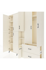 Arges Gardrop 12 Raflı 2 Çekmeceli Tek Askılı 220x30x243 Aytaşı-Aytaşı