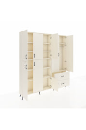 Arges Gardrop 12 Raflı 2 Çekmeceli Tek Askılı 220x30x243 Aytaşı-Aytaşı