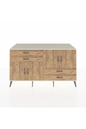 Kronos Konsol 3 Raflı 4 Çekmeceli 4 Kapaklı 176x59x99 Aytaşı-Çam