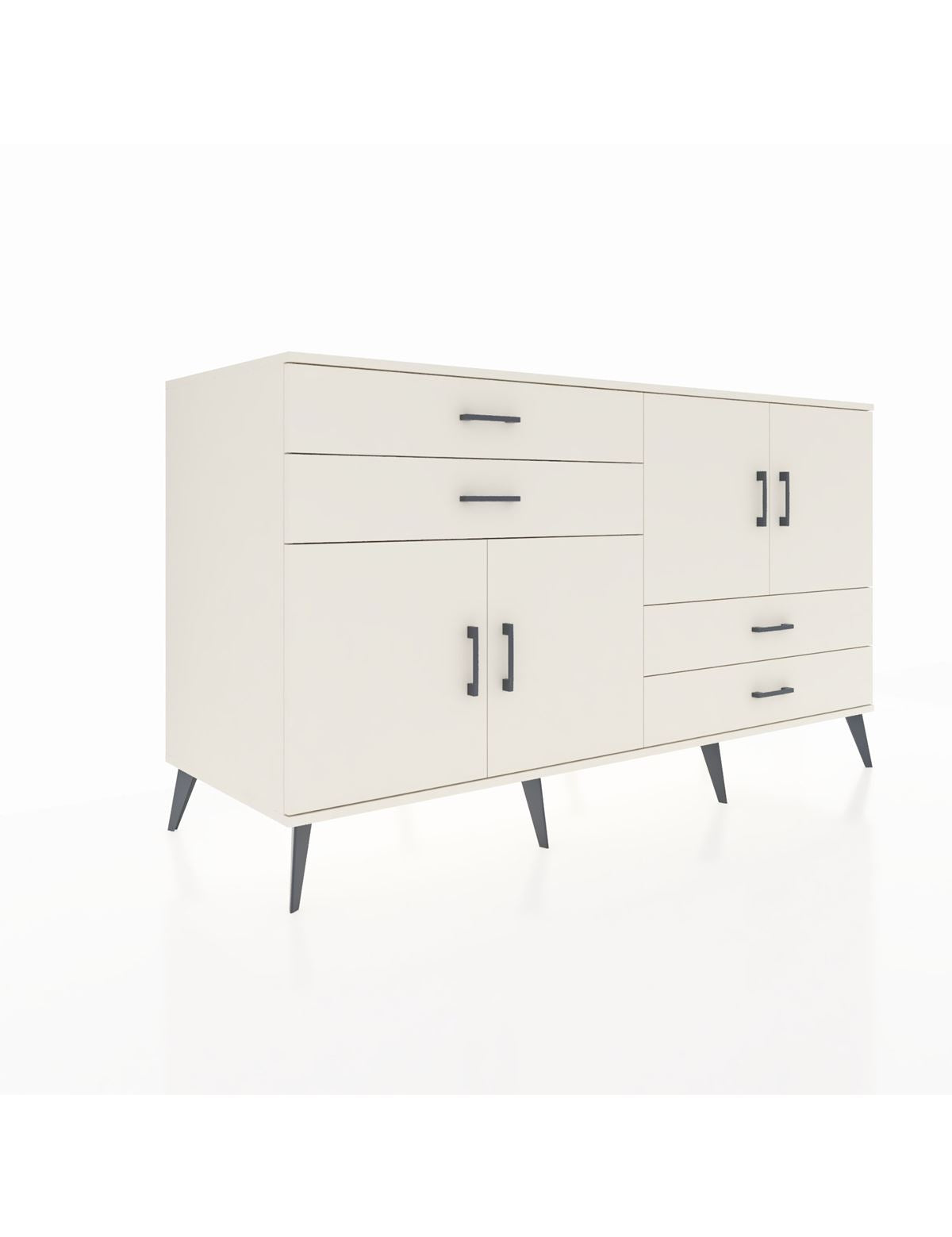 Kronos Konsol 3 Raflı 4 Çekmeceli 4 Kapaklı 176x59x99 Aytaşı-Aytaşı