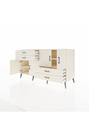 Kronos Konsol 3 Raflı 4 Çekmeceli 4 Kapaklı 176x59x99 Aytaşı-Aytaşı