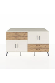 Kronos Konsol 3 Raflı 4 Çekmeceli 4 Kapaklı 176x59x99 Aytaşı-Aytaşı/Çam