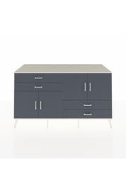 Kronos Konsol 3 Raflı 4 Çekmeceli 4 Kapaklı 176x59x99 Aytaşı-Antrasit