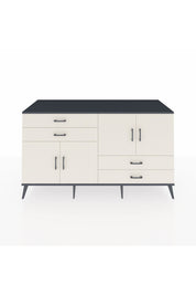 Kronos Konsol 3 Raflı 4 Çekmeceli 4 Kapaklı 176x59x99 Antrasit-Aytaşı