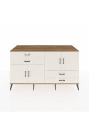 Kronos Konsol 3 Raflı 4 Çekmeceli 4 Kapaklı 176x59x99 Çam-Aytaşı