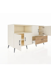 Kronos Konsol 4 Raflı Tek Çekmeceli 4 Kapaklı 176x59x99 Aytaşı-Aytaşı/Çam