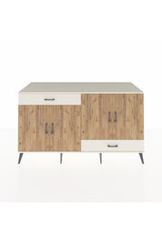 Kronos Konsol 5 Raflı 2 Çekmeceli 4 Kapaklı 176x59x99 Aytaşı-Çam/Aytaşı