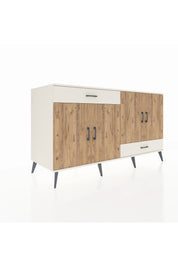 Kronos Konsol 5 Raflı 2 Çekmeceli 4 Kapaklı 176x59x99 Aytaşı-Çam/Aytaşı