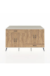 Kronos Konsol 5 Raflı 2 Çekmeceli 4 Kapaklı 176x59x99 Aytaşı-Çam