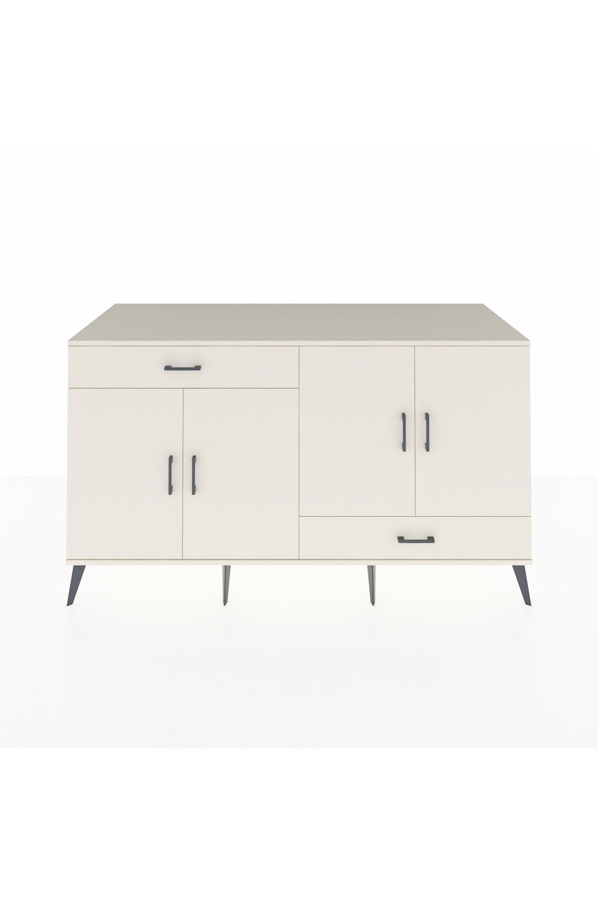 Kronos Konsol 5 Raflı 2 Çekmeceli 4 Kapaklı 176x59x99 Aytaşı-Aytaşı