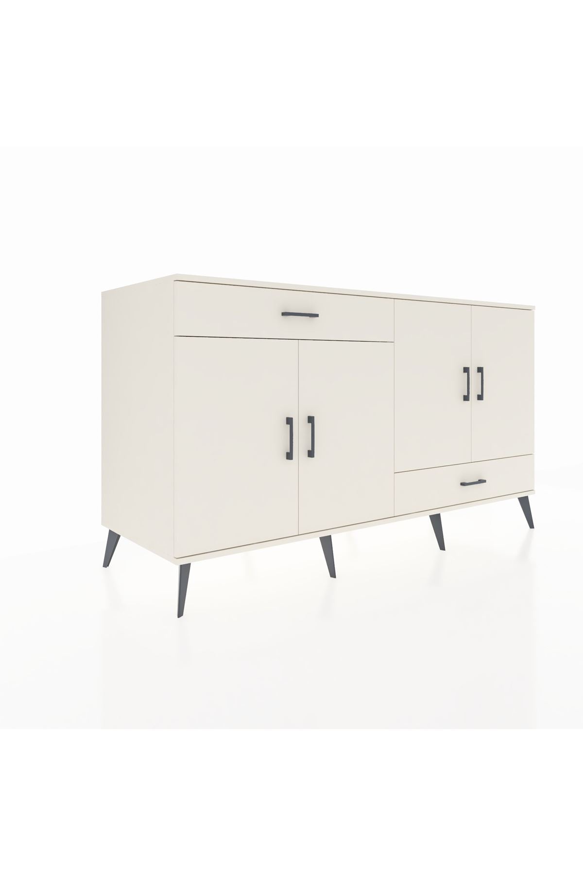 Kronos Konsol 5 Raflı 2 Çekmeceli 4 Kapaklı 176x59x99 Aytaşı-Aytaşı