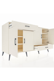 Kronos Konsol 5 Raflı 2 Çekmeceli 4 Kapaklı 176x59x99 Aytaşı-Aytaşı