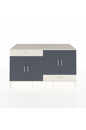 Kronos Konsol 5 Raflı 2 Çekmeceli 4 Kapaklı 176x59x99 Aytaşı-Antrasit/Aytaşı