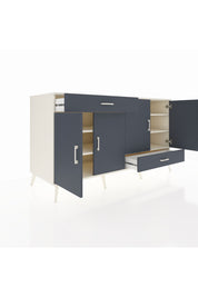 Kronos Konsol 5 Raflı 2 Çekmeceli 4 Kapaklı 176x59x99 Aytaşı-Antrasit