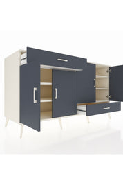 Kronos Konsol 5 Raflı 2 Çekmeceli 4 Kapaklı 176x59x99 Aytaşı-Antrasit