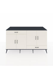 Kronos Konsol 5 Raflı 2 Çekmeceli 4 Kapaklı 176x59x99 Antrasit-Aytaşı