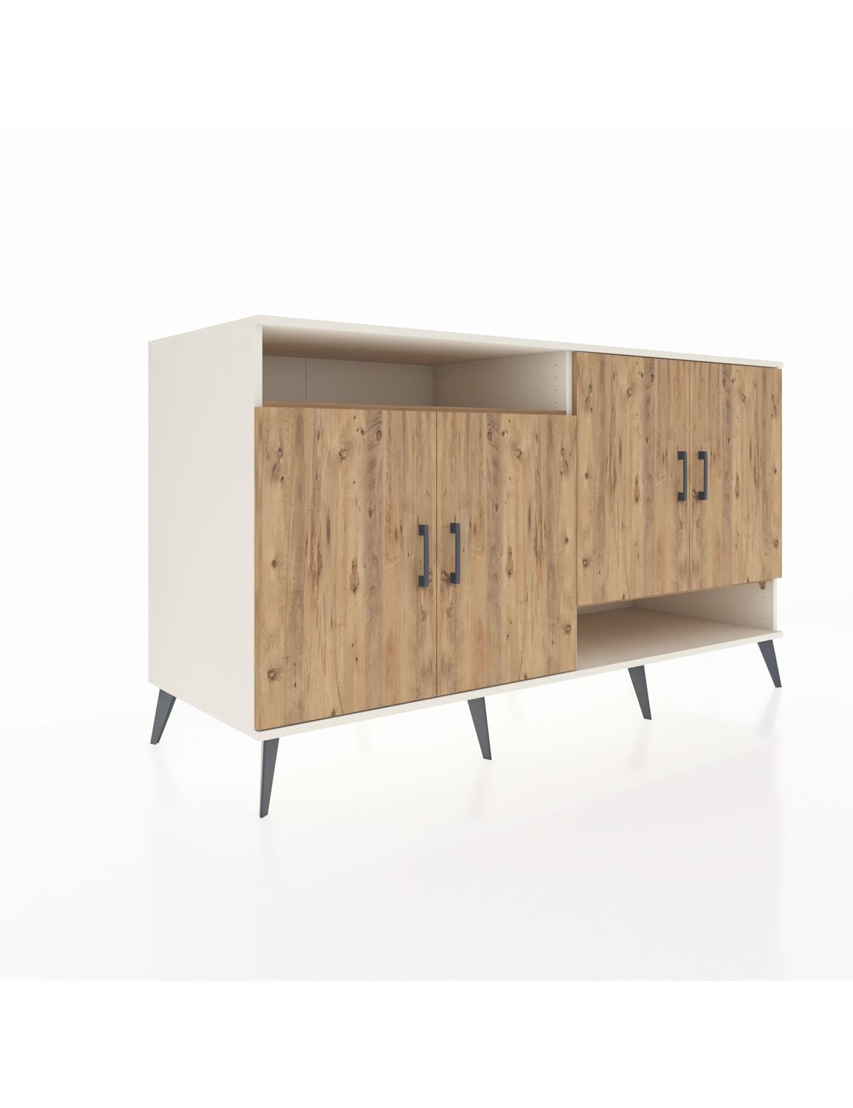 Kronos Konsol 6 Raflı 4 Kapaklı 176x59x99 Aytaşı-Çam