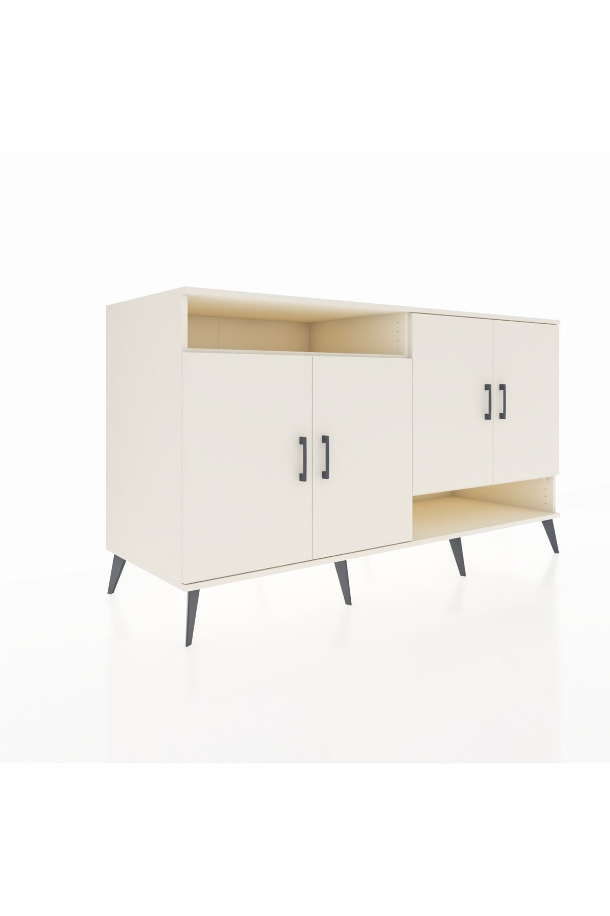 Kronos Konsol 6 Raflı 4 Kapaklı 176x59x99 Aytaşı-Aytaşı