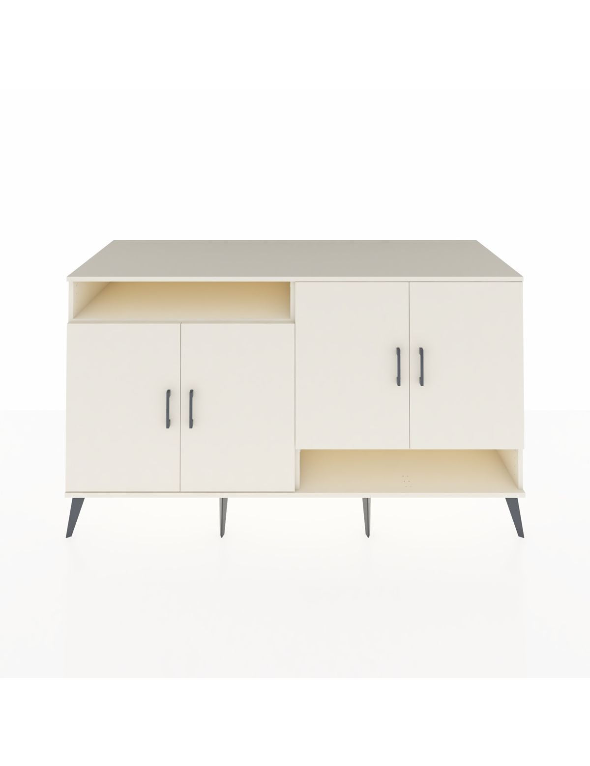 Kronos Konsol 6 Raflı 4 Kapaklı 176x59x99 Aytaşı-Aytaşı