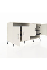 Kronos Konsol 6 Raflı 4 Kapaklı 176x59x99 Aytaşı-Aytaşı/Antrasit