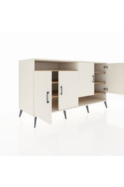 Kronos Konsol 6 Raflı 4 Kapaklı 176x59x99 Aytaşı-Aytaşı/Çam