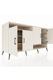 Kronos Konsol 6 Raflı 4 Kapaklı 176x59x99 Aytaşı-Aytaşı/Çam